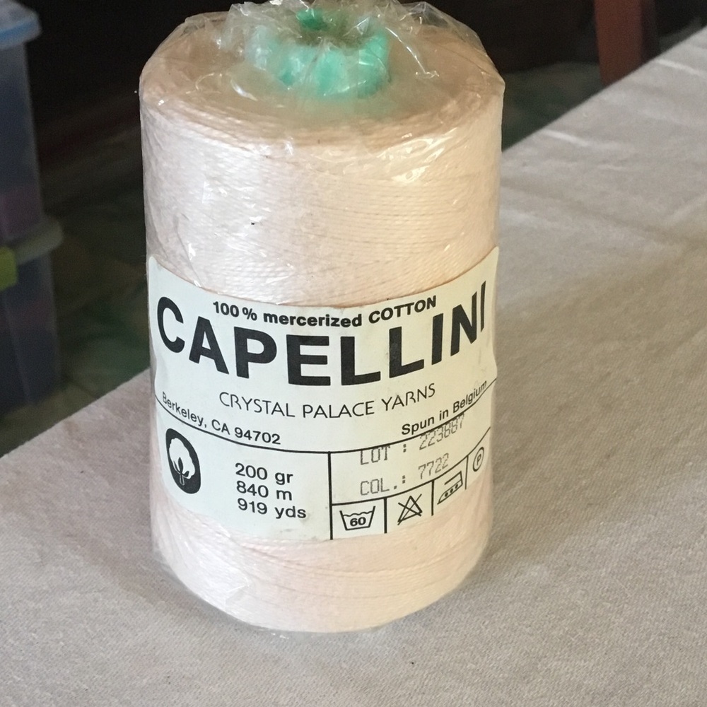 Capellini Mercerized Cotton in Palest Peach by Crystal Palace Yarns